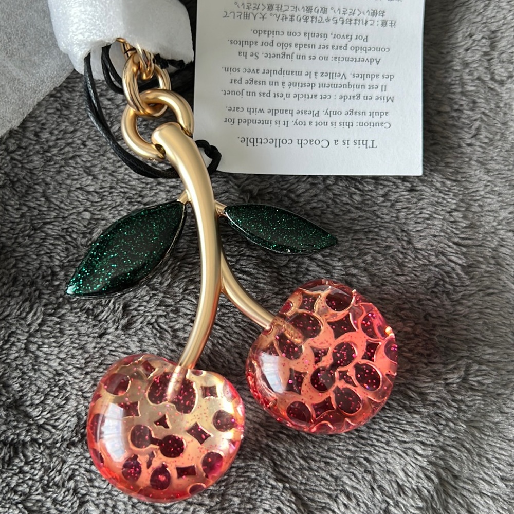 Coach Cherry Bag Charm